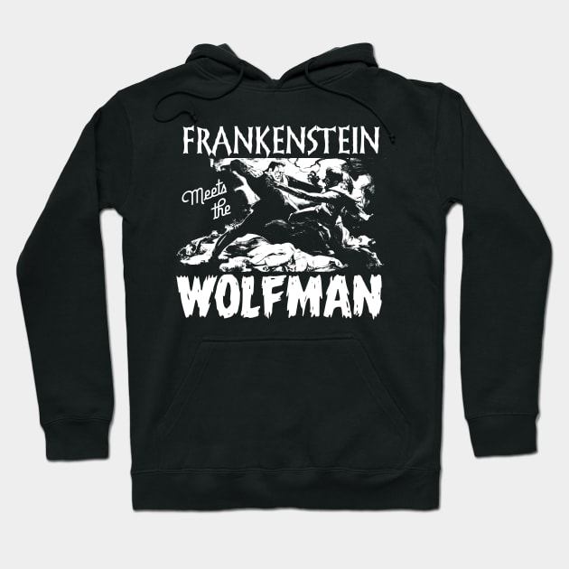 Frankenstein Meets the Wolfman Hoodie by MonkeyKing
